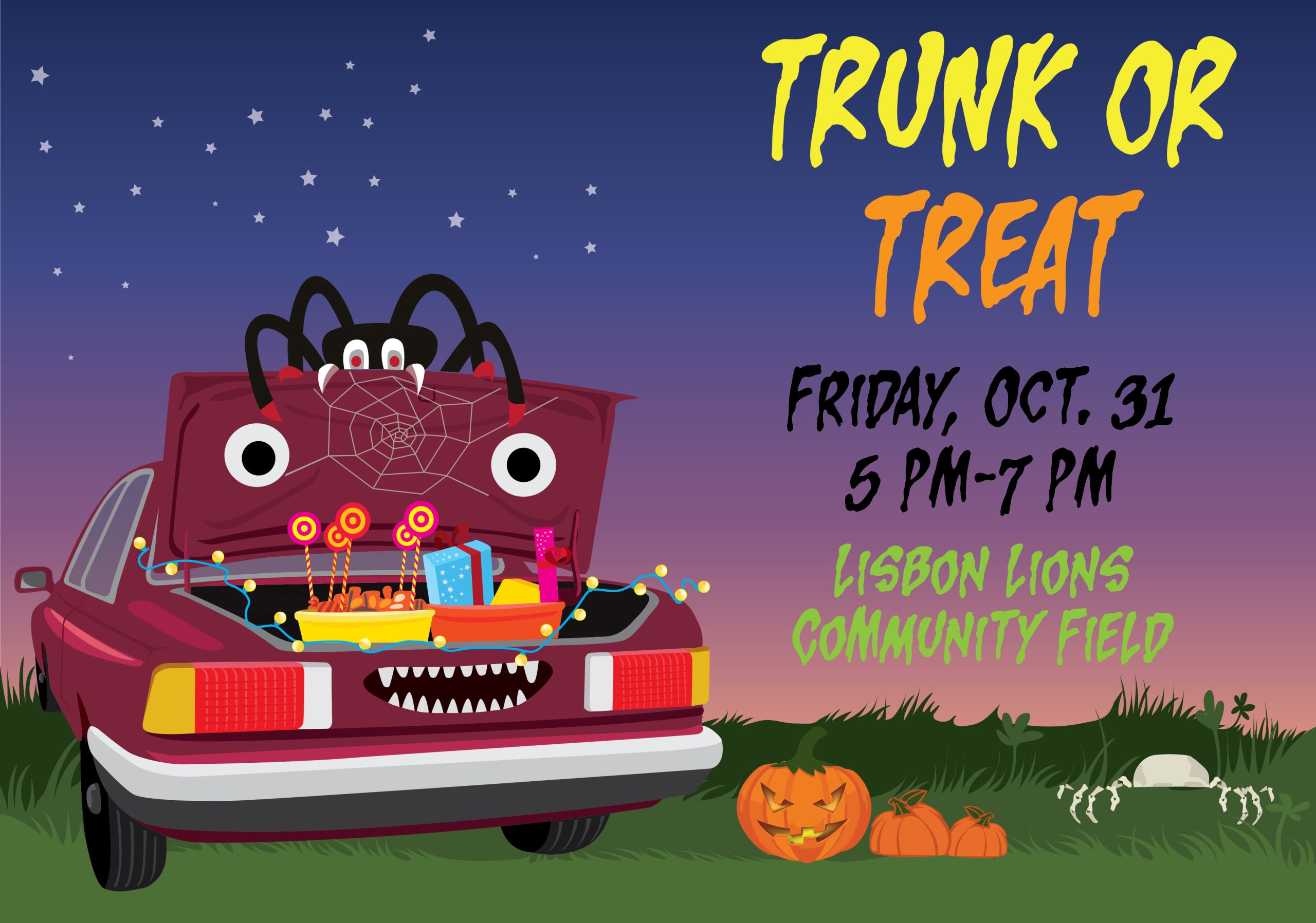 Print Lisbon Main Street Trunk or Treat design